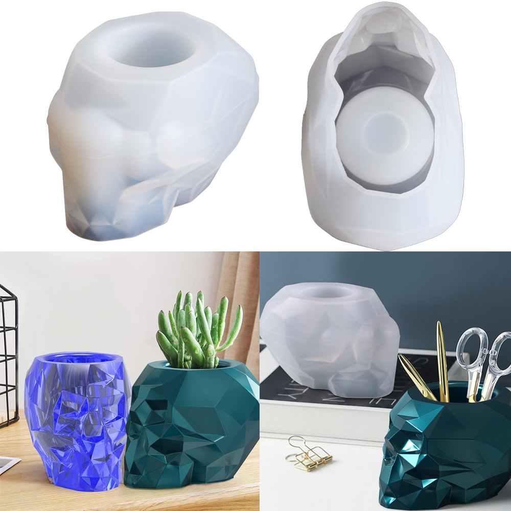 Terracotta Pot - DIY Kristal Epoksi Resin Cetakan Lilin