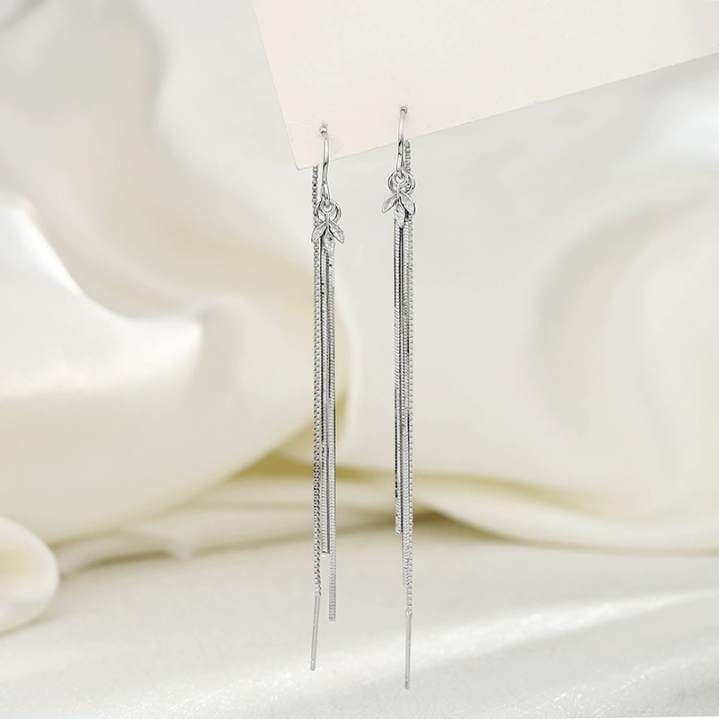 Anting Daun Rumbai Panjang Per - Snake Plant ulasan dan harga