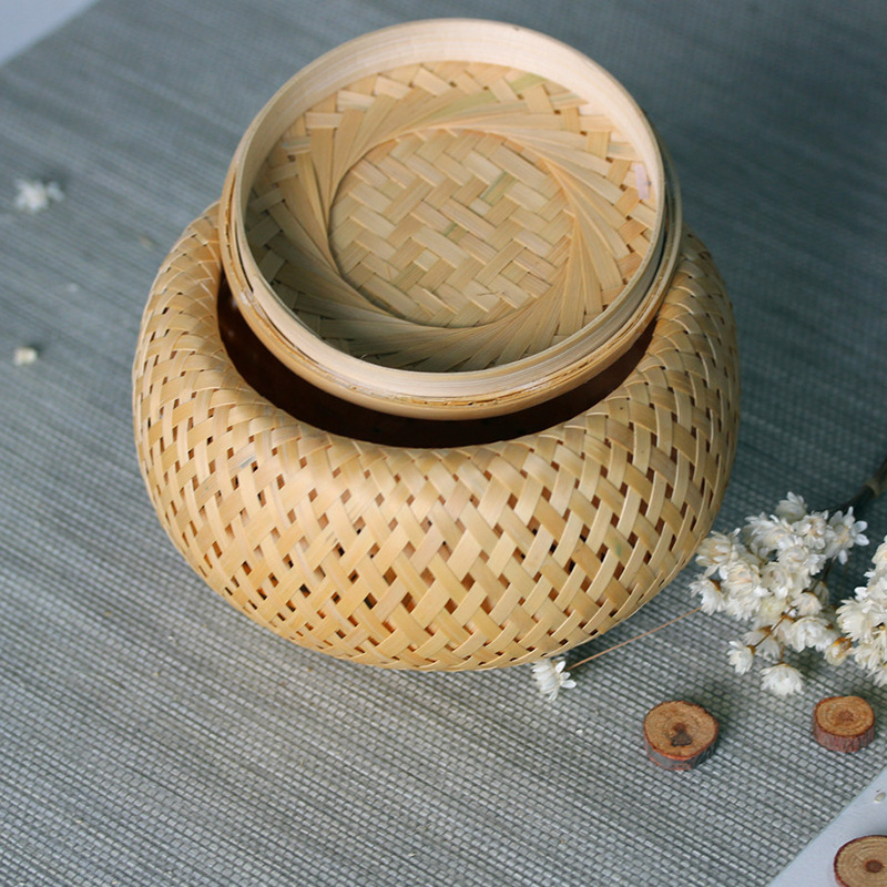 Keranjang kecil anyaman bambu  - Terracotta Pot ulasan dan harga